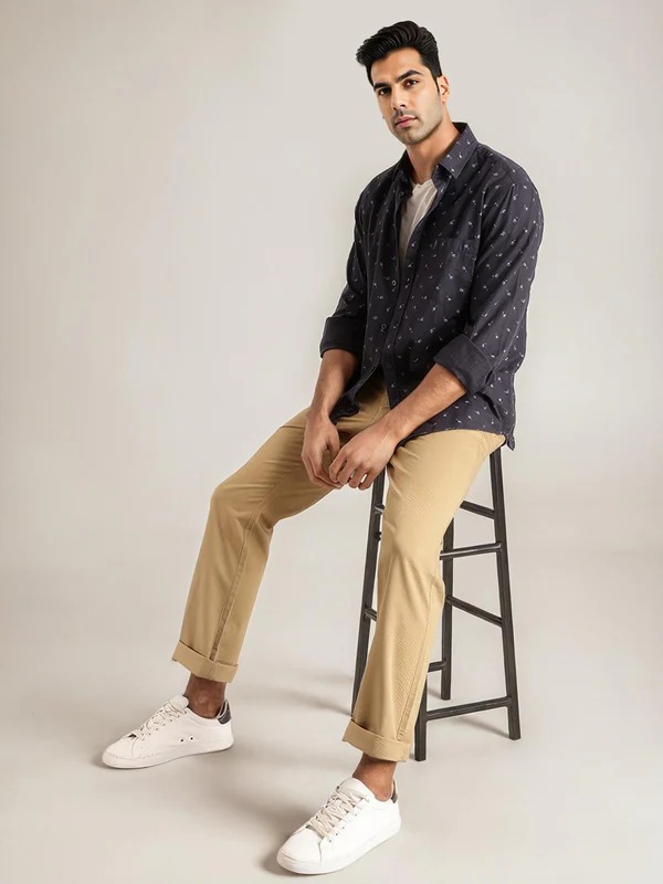Indian Terrain Men Navy Shirt